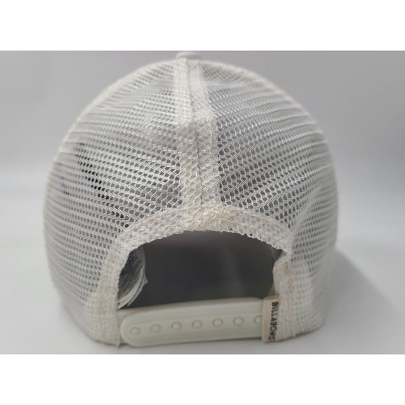 Women Billabong Tie Dye Palm Trees Mesh Trucker Snapback Hat Cap Surf Pink White - Picture 7 of 12